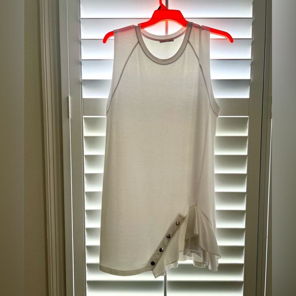 White cotton shirt dress